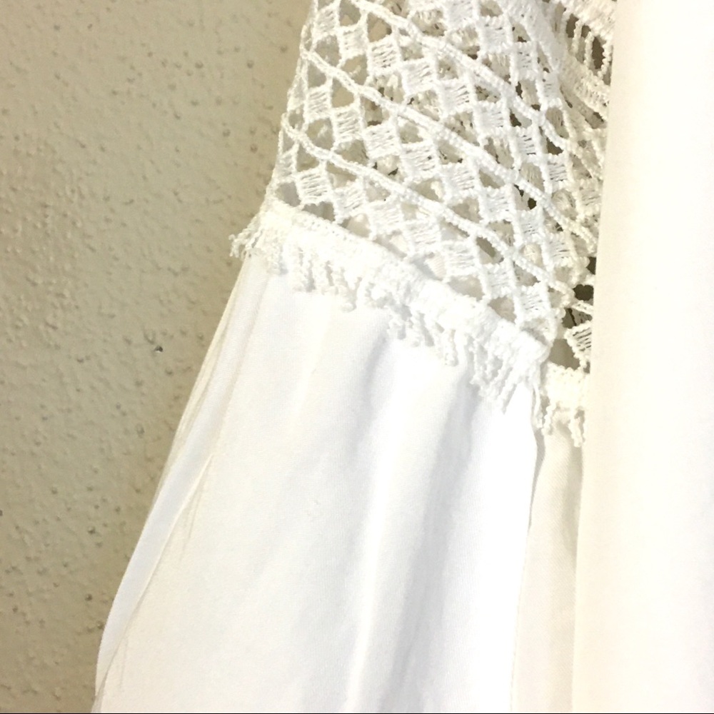 Anthropologie White Bell Sleeve Sundress - Picture 13 of 13